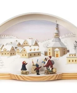 Frankenmuth Clock Company Christmas Decorations, Candles & Other Decorations Candle Arch With Seiffen Church