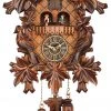 Frankenmuth Clock Company View All KU369QMT - Quartz Musical 7 Leaf 3 Bird Cuckoo Clock