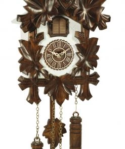 Frankenmuth Clock Company KU373QM - Quartz Musical Cuckoo With White Case And Stag Head View All