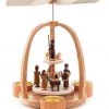 Frankenmuth Clock Company 085/479N - Pyramid With Natural Nativity Scene (Tealights) View All