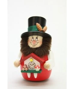 Frankenmuth Clock Company Wobble Dwarf - Black Forest Fellow With Clock