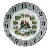 Frankenmuth Clock Company View All Porcelain Plate Clock With Black Forest Scene