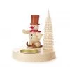 Frankenmuth Clock Company Tealight Holder - Snowman & Tree