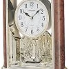 Frankenmuth Clock Company 4SG724-US06 - Woodgrain Teardrop Mantel Clocks