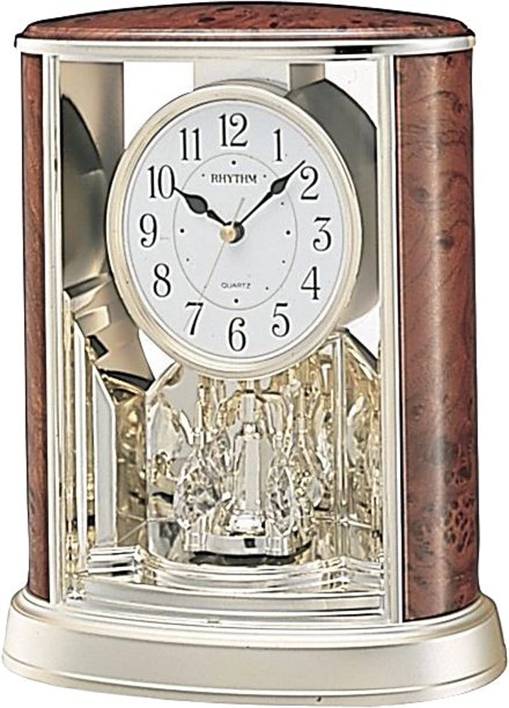 Frankenmuth Clock Company 4SG724-US06 - Woodgrain Teardrop Mantel Clocks 3 Frankenmuth Clock Company 4SG724-US06 - Woodgrain Teardrop Mantel Clocks