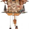 Frankenmuth Clock Company KU482QM-T - Quartz Musical Chalet With Boy, Goat & Tractor