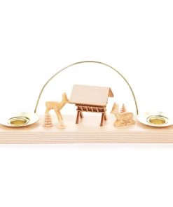 Frankenmuth Clock Company Christmas Decorations, Candles & Other Decorations Candle Arch With Manger Scene