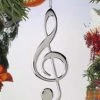 Frankenmuth Clock Company Silver Treble Clef Ornament