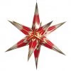 Frankenmuth Clock Company Red & Gold Electric Lighted Star