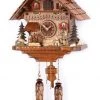 Frankenmuth Clock Company Quartz Musical Chalet W/Animated Hunter