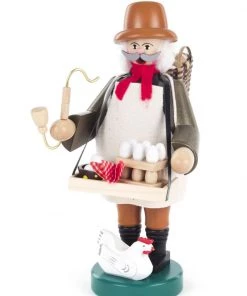 Frankenmuth Clock Company Smoker - Egg Salesman German Incense Smokers