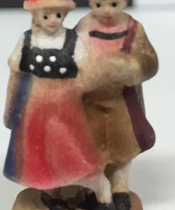 Frankenmuth Clock Company Cuckoo Clocks, Quartz Cuckoo Clocks & Miniature Clocks Set Of 4 38mm Wooden Handpainted Dancers