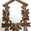 Bavarian Clock Haus 5 Leaf Bottom Carving 10"