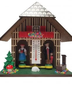 Frankenmuth Clock Company™ Weather House With Water Trough Christmas Decorations, Candles & Other Decorations