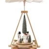 Frankenmuth Clock Company 085/509 - Pyramid With Snowmen & Trees