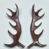 Bavarian Clock Haus Deluxe Wooden Antlers 6.5"
