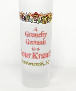 Frankenmuth Clock Company Grouchy German Shooter -Frosted German Souvenirs