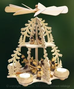 Frankenmuth Clock Company View All 9931-103 - Pyramid With Winter Children