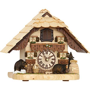 Frankenmuth Clock Company KU4203QM - Quartz Musical Tabletop Chalet With Bears 3 Frankenmuth Clock Company KU4203QM - Quartz Musical Tabletop Chalet With Bears