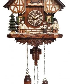 Frankenmuth Clock Company™ KU4274QM - Quartz Musical Chalet With Erzgebirge Scene View All