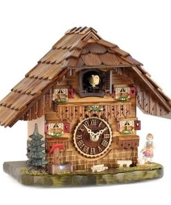 Frankenmuth Clock Company KU486QM - Quartz Musical Tabletop Chalet With Girl & Ducks View All