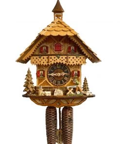 Frankenmuth Clock Company KU8258 - 8 Day Chalet Cuckoo Clock With Sawer View All