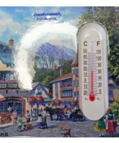 Frankenmuth Clock Company German Souvenirs Summer In Germany Thermometer Magnet