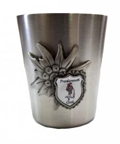 Frankenmuth Clock Company German Souvenirs Metal Shot Glass