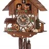 Frankenmuth Clock Company KU678M - 1 Day Musical Woodchopper's Chalet