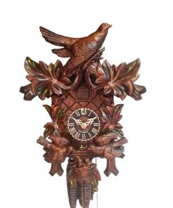 Frankenmuth Clock Company KU47003bl - 1 Day Feeding Birds Cuckoo Clock With Painted Flowers View All