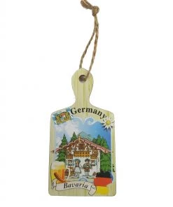 Frankenmuth Clock Company German Souvenirs Wooden Germany/Bavaria Magnet