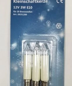 Frankenmuth Clock Company Christmas Decorations, Candles & Other Decorations 3pc 12V/3W Lightbulbs