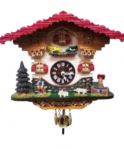Frankenmuth Clock Company View All 2058PQ - Novelty Chalet Cuckoo Clock With Stable Boy