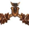 Frankenmuth Clock Company & Bavarian Clock Haus Hunter Top Carving - Maple Leaves #5 Size Cuckoo Clocks, Quartz Cuckoo Clocks & Miniature Clocks