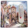 Frankenmuth Clock Company German Souvenirs European Village Thermometer Magnet