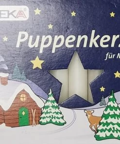 Frankenmuth Clock Company Christmas Decorations, Candles & Other Decorations 10mm German Candles White 20's