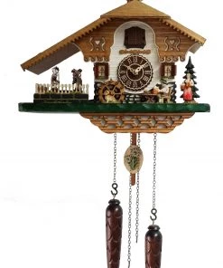 Frankenmuth Clock Company View All KU4249QMT - Quartz Musical Cuckoo With Beer Drinker & Turning Dancers