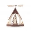 Frankenmuth Clock Company Mini-Pyramid - Santa & Trees