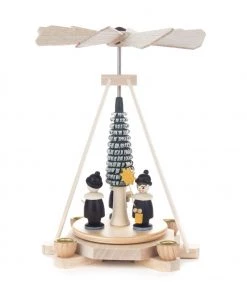 Frankenmuth Clock Company 074/146B - Miniature Pyramid With Carol Singers