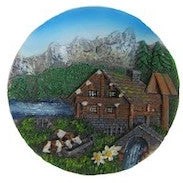 Frankenmuth Clock Company™ Alpine Scene Magnet German Souvenirs