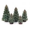 Frankenmuth Clock Company 082/065G - Set Of 5 Green Conifer Trees View All