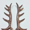 Bavarian Clock Haus Wooden Antlers 9.25"