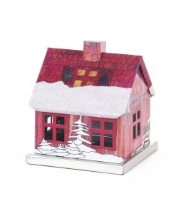 Frankenmuth Clock Company View All 146/202040 - Metal Smoker House With Painted Holiday Scene