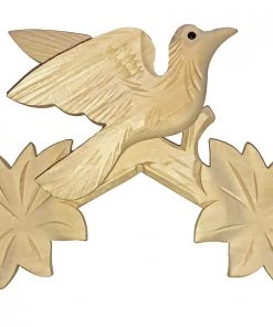 Frankenmuth Clock Company Bird Top Carving 12" Unfinished Cuckoo Clocks, Quartz Cuckoo Clocks & Miniature Clocks