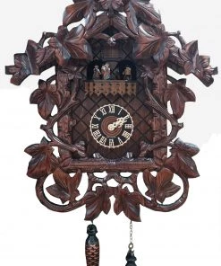 Frankenmuth Clock Company View All KU6905QM - Quartz Musical Grapeleaf Cuckoo Clock