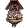Frankenmuth Clock Company KU82978M - 8 Day Musical Fully Hand Painted Chalet With Boy & Horses